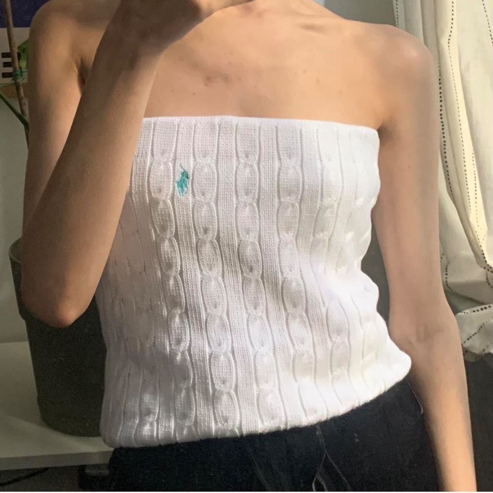 Ralph Lauren White Tube Top